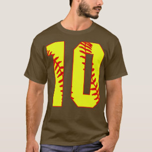 T-shirt Fastpitch Softball Numéro 10 10 Softball Jersey U