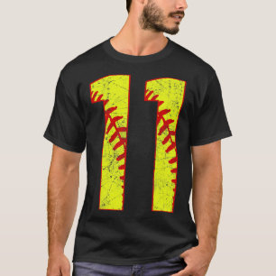 T-shirt Fastpitch Softball Numéro 11 11 Softball Jersey U