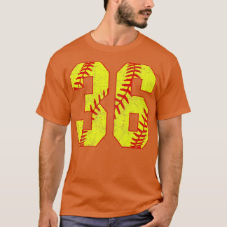T-shirt Fastpitch Softball Numéro 36 36 Softball Jersey U