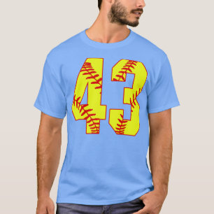 T-shirt Fastpitch Softball Numéro 43 43 Softball Jersey U