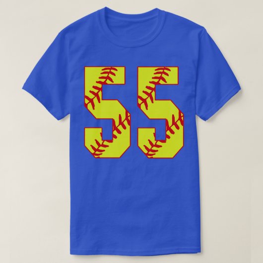 T-shirt Fastpitch Softball Numéro 55 55 Softball Jersey U (Design devant)