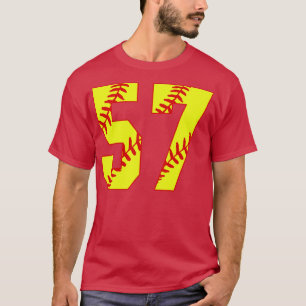 T-shirt Fastpitch Softball Numéro 57 57 Softball Jersey U