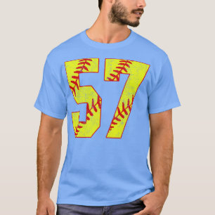 T-shirt Fastpitch Softball Numéro 57 57 Softball Jersey U