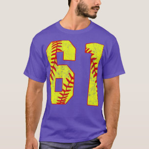 T-shirt Fastpitch Softball Numéro 61 61 Softball Jersey U