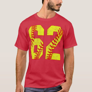 T-shirt Fastpitch Softball Numéro 62 62 Softball Jersey U