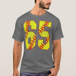 T-shirt Fastpitch Softball Numéro 65 65 Softball Jersey U