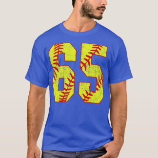 T-shirt Fastpitch Softball Numéro 65 65 Softball Shirt Jer
