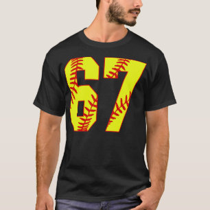 T-shirt Fastpitch Softball Numéro 67 67 Softball Jersey U