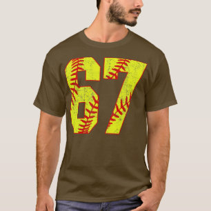T-shirt Fastpitch Softball Numéro 67 67 Softball Jersey U