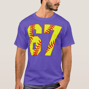 T-shirt Fastpitch Softball Numéro 67 67 Softball Jersey U