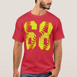 T-shirt Fastpitch Softball Numéro 68 68 Softball Jersey U