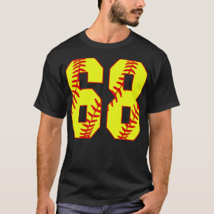 T-shirt Fastpitch Softball Numéro 68 68 Softball Jersey U