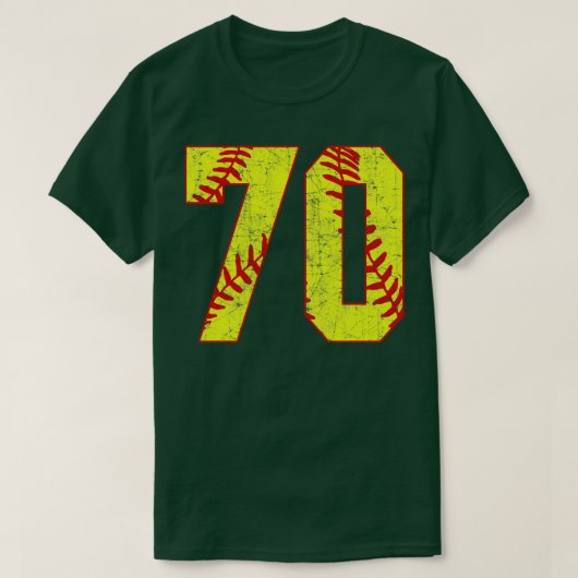 T-shirt Fastpitch Softball Numéro 70 70 Softball Jersey U (Design devant)