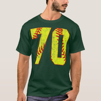 T-shirt Fastpitch Softball Numéro 70 70 Softball Jersey U
