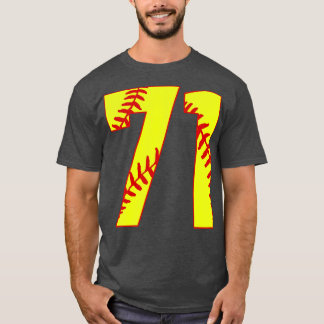 T-shirt Fastpitch Softball Numéro 71 71 Softball Jersey U
