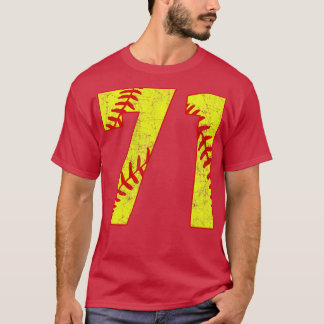 T-shirt Fastpitch Softball Numéro 71 71 Softball Shirt Jer