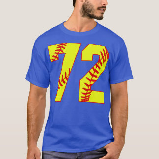 T-shirt Fastpitch Softball Numéro 72 72 Softball Jersey U