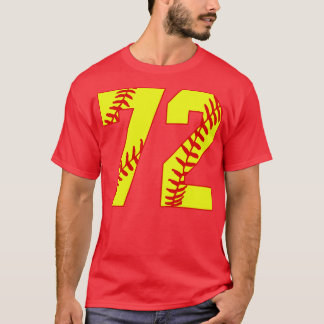 T-shirt Fastpitch Softball Numéro 72 72 Softball Jersey U
