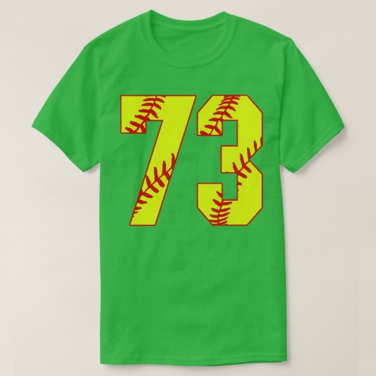 T-shirt Fastpitch Softball Numéro 73 73 Softball Jersey U (Design devant)