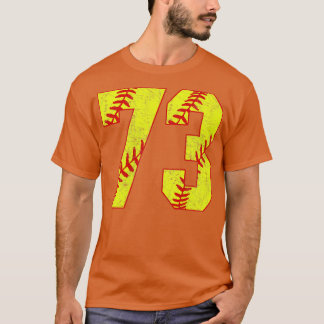 T-shirt Fastpitch Softball Numéro 73 73 Softball Shirt Jer