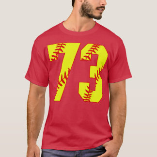 T-shirt Fastpitch Softball Numéro 73 73 Softball Shirt Jer