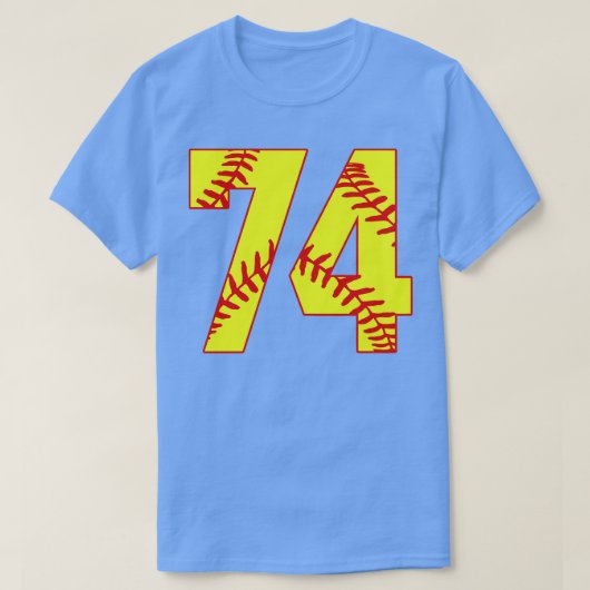 T-shirt Fastpitch Softball Numéro 74 74 Softball Jersey U (Design devant)