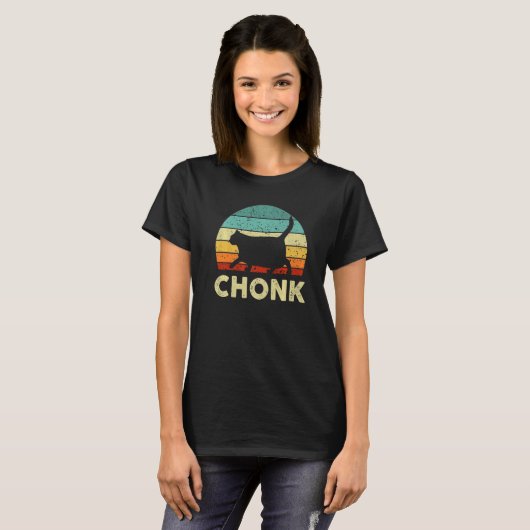 T-shirt Fat Chat Chonk Mème Parodie Random (Devant entier)