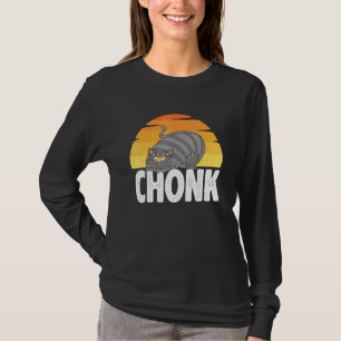 T-shirt Fat Chats Mème Chonk Chat Gens Gras Retro Vintage