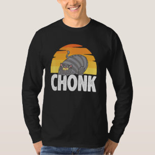 T-shirt Fat Chats Mème Chonk Chat Gens Gras Retro Vintage