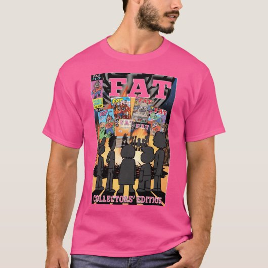 T-shirt FAT Comics 17 couverture de ashcan art fille vinta (Devant)
