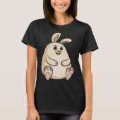 T-shirt Fat Cute Chubby Rabbit Bunny (Devant)