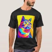 T-shirt Fat Rainbow Cat (Devant)