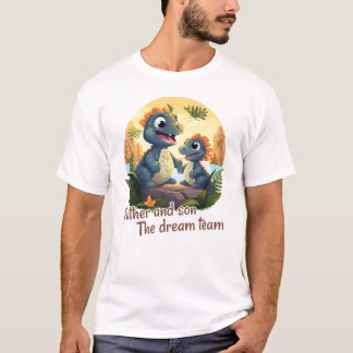 T-shirt Father and son, the dream team