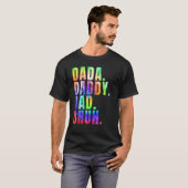 T-shirt Father s Day 2023 Dada Daddy Dad Bruh Tie Dye Dad  (Devant entier)
