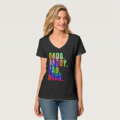 T-shirt Father s Day 2023 Dada Daddy Dad Bruh Tie Dye Dad  (Devant entier)