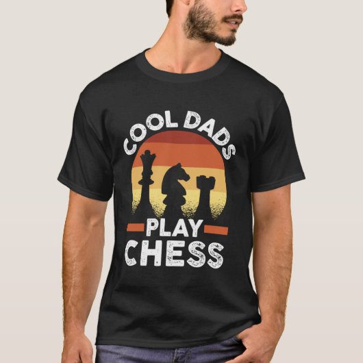 T-shirt Father s Day Chess Player Retro Cool Dads Play Che (Devant)