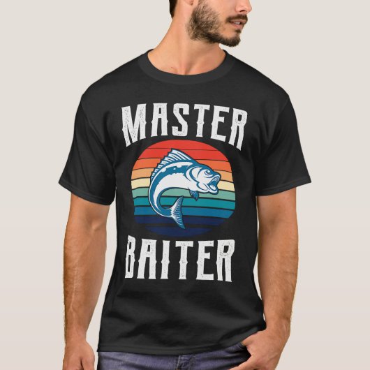 T-shirt Father's Day Fishing Fisherman Baiter Rod  2 (Devant)