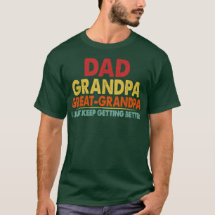 T-shirt Fathers Day Gift from Grandkids Dad Grandpa Great