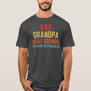 T-shirt Fathers Day Gift From Grandkids Dad Grandpa Great