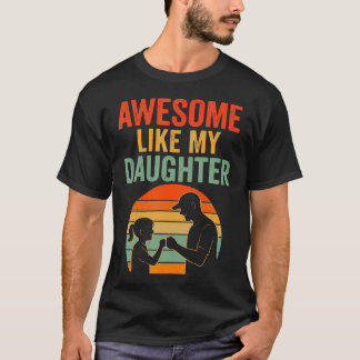T-shirt Fathers Day Men Awesome Like My Daughter Funny Dad