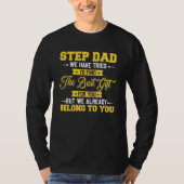 T-shirt Fathers Day Stepdad from Stepdaughter Stepson (Devant)