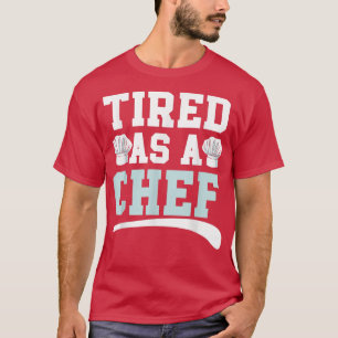 T-shirt Fatigué Comme Chef Cuisine Gangster Culinaire Sous