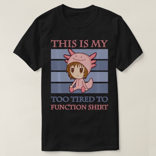 T-shirt Fatigué Maman Chibi Anime Femmes Filles Trop Fatig