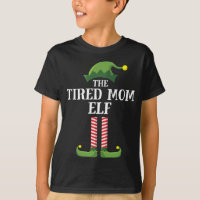 Fatigué Maman Elf Correspondant Famille Noël Fête