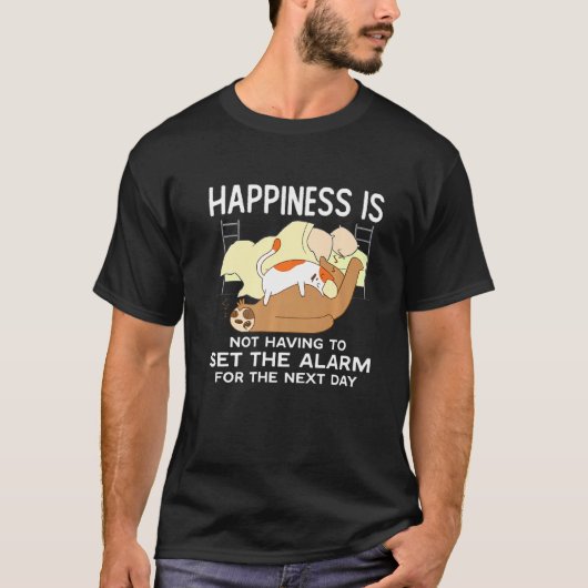 T-shirt Fatigue molle Lazyness Sleepy Lazy Pajama Sloth (Devant)