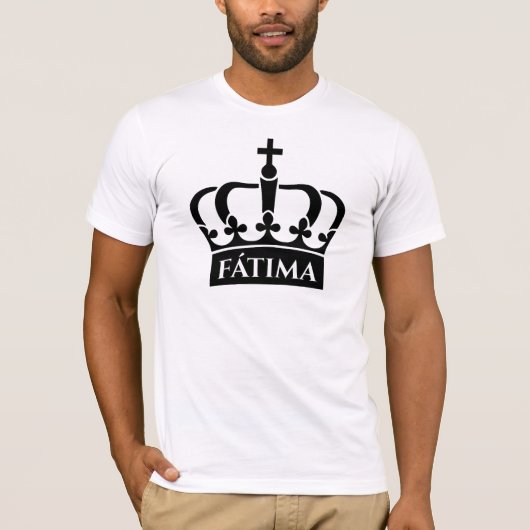 T-shirt Fátima - Symbole de la Couronne Conception minimal (Devant)