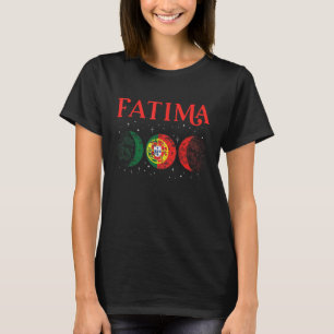T-shirt Fatima Ville Portugaise Rétro Drapeau Portugal