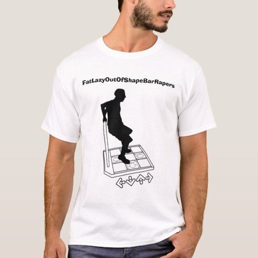 T-shirt FatLazyOutOfShapeBarRapers (Devant)