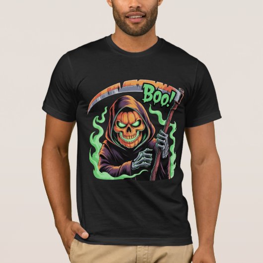T-shirt Faucheur d'Halloween (Devant)