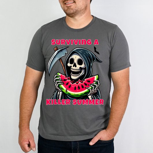 T-shirt Faucheur drôle d'horreur Pastèque Summerween